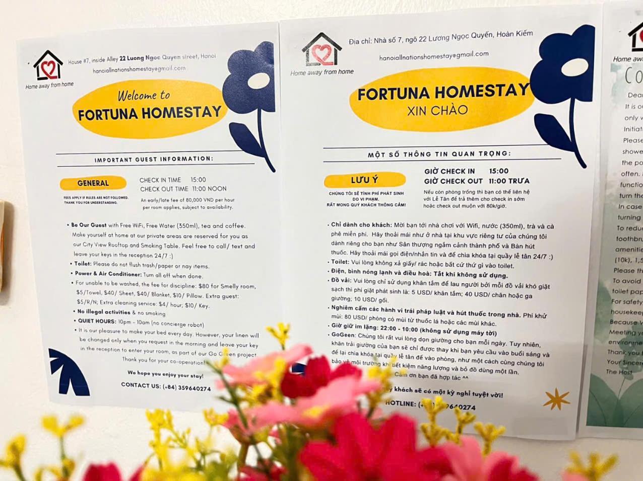 Fortuna Homestay Hanoi Buitenkant foto